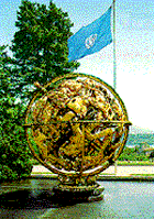 Sphère armilliaire - Sièges de New York - Vienne - Genève.